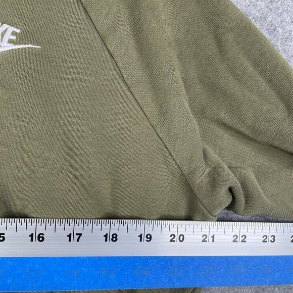 Nike Sportswear Essential Women's Funnel Neck Hoodie Size Small Green BV4116 - Picture 4 of 9